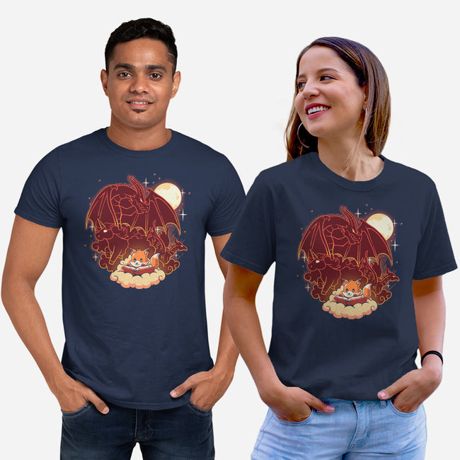 Fox Fantasy Book-Unisex-Basic-Tee-koalastudio