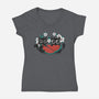 Meowlons-Womens-V-Neck-Tee-erion_designs