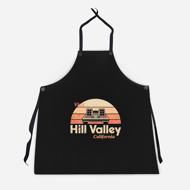 Hill Valley-Unisex-Kitchen-Apron-retrodivision
