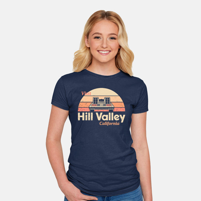 Hill Valley-Womens-Fitted-Tee-retrodivision