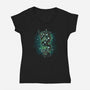 Dragon Constellation-Womens-V-Neck-Tee-Vallina84