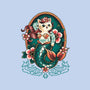 Mermaid Cat Tattoo-None-Removable Cover w Insert-Throw Pillow-NemiMakeit