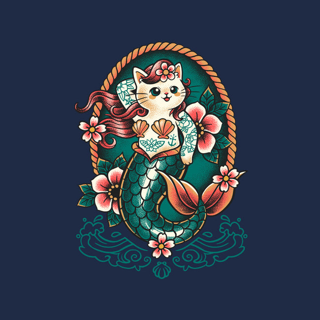 Mermaid Cat Tattoo-Unisex-Pullover-Sweatshirt-NemiMakeit