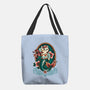 Mermaid Cat Tattoo-None-Basic Tote-Bag-NemiMakeit