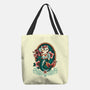 Mermaid Cat Tattoo-None-Basic Tote-Bag-NemiMakeit