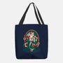 Mermaid Cat Tattoo-None-Basic Tote-Bag-NemiMakeit