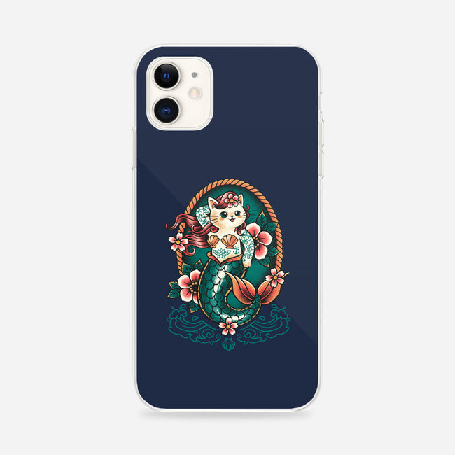 Mermaid Cat Tattoo-iPhone-Snap-Phone Case-NemiMakeit