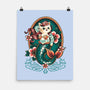 Mermaid Cat Tattoo-None-Matte-Poster-NemiMakeit