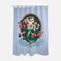 Mermaid Cat Tattoo-None-Polyester-Shower Curtain-NemiMakeit