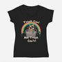 Trash Talker-Womens-V-Neck-Tee-vp021