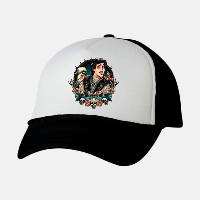 Explore The Sea-Unisex-Trucker-Hat-momma_gorilla