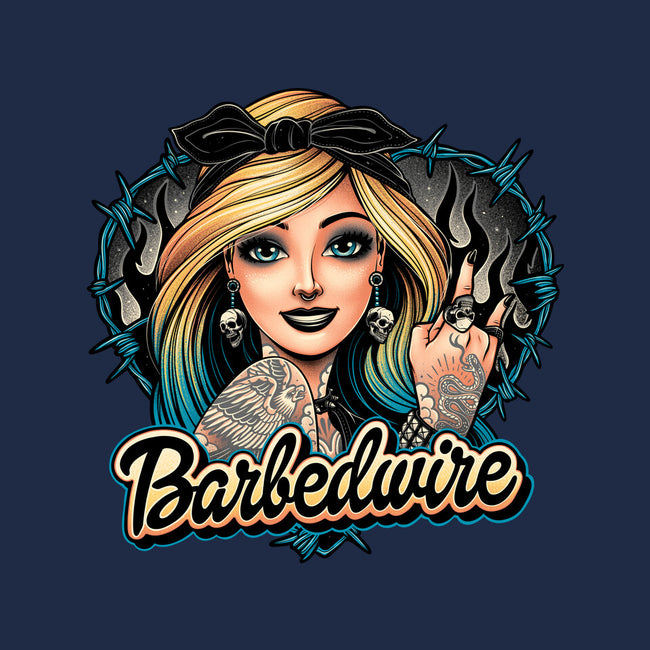 Hello Barbedwire-Womens-Fitted-Tee-momma_gorilla
