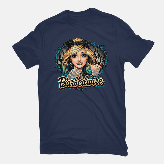 Hello Barbedwire-Womens-Basic-Tee-momma_gorilla