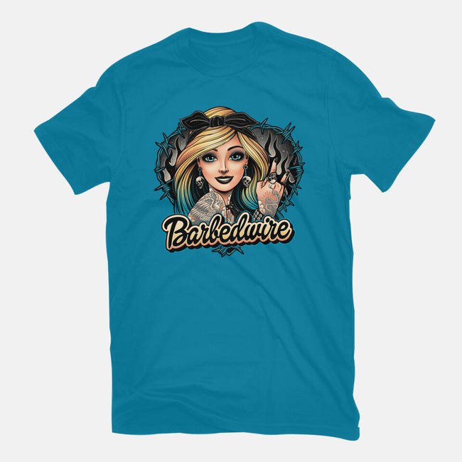 Hello Barbedwire-Womens-Basic-Tee-momma_gorilla