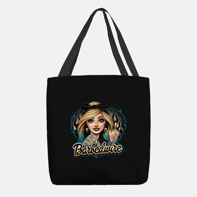 Hello Barbedwire-None-Basic Tote-Bag-momma_gorilla