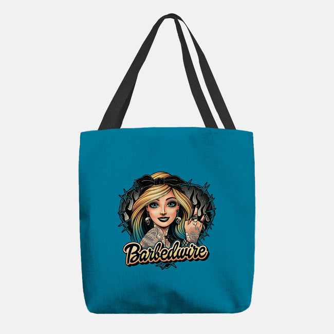 Hello Barbedwire-None-Basic Tote-Bag-momma_gorilla