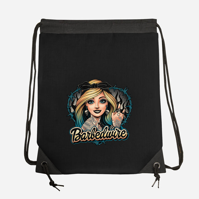 Hello Barbedwire-None-Drawstring-Bag-momma_gorilla