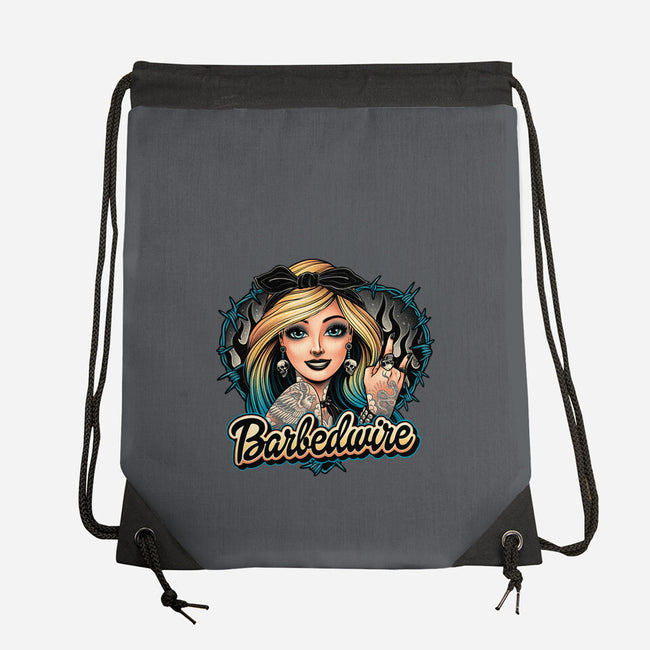 Hello Barbedwire-None-Drawstring-Bag-momma_gorilla
