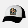 Hello Barbedwire-Unisex-Trucker-Hat-momma_gorilla