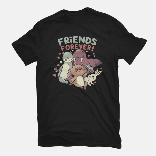 Galaxy Friends-Womens-Basic-Tee-tobefonseca