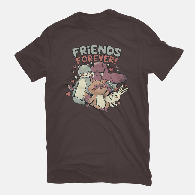 Galaxy Friends-Womens-Basic-Tee-tobefonseca
