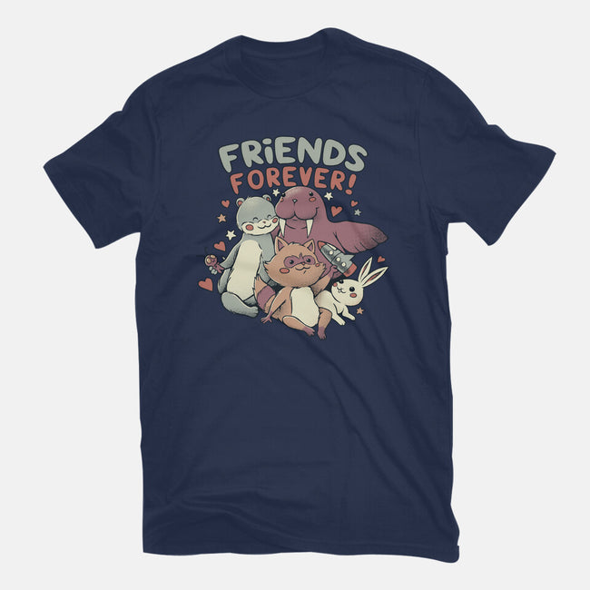 Galaxy Friends-Womens-Basic-Tee-tobefonseca