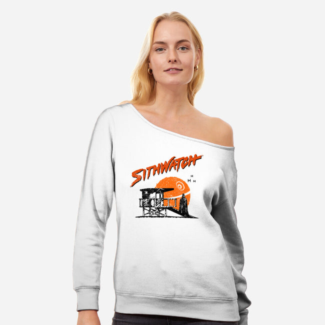 Sithwatch-Womens-Off Shoulder-Sweatshirt-retrodivision