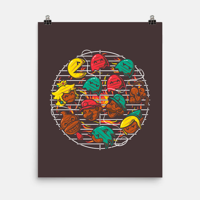 Retro Gamer's Grill-None-Matte-Poster-krisren28