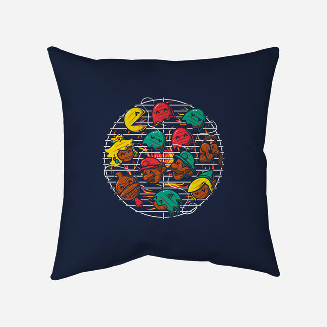 Retro Gamer's Grill-None-Removable Cover w Insert-Throw Pillow-krisren28