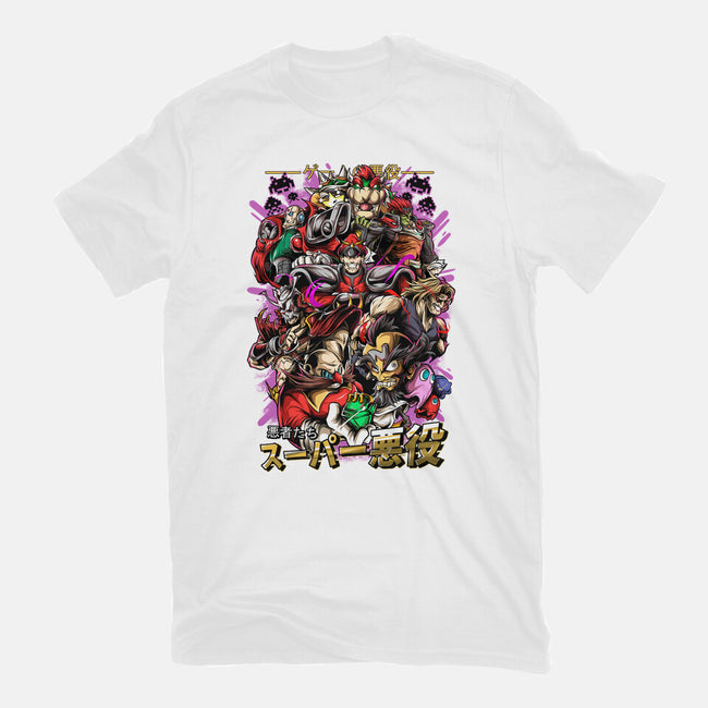 Retro Villains-Womens-Basic-Tee-Conjura Geek