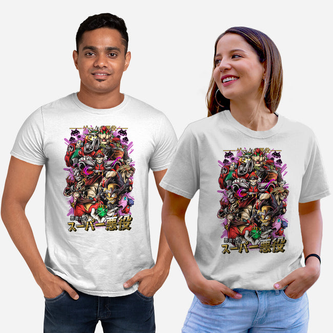 Retro Villains-Unisex-Basic-Tee-Conjura Geek