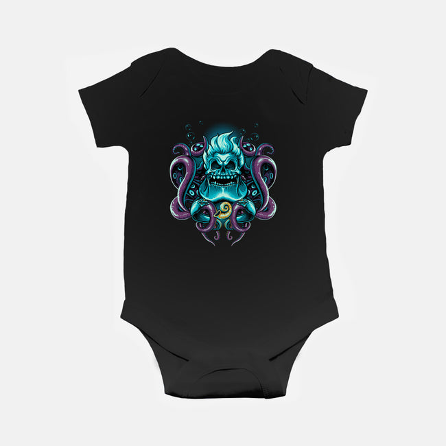 SeaWitch Skull-Baby-Basic-Onesie-daobiwan