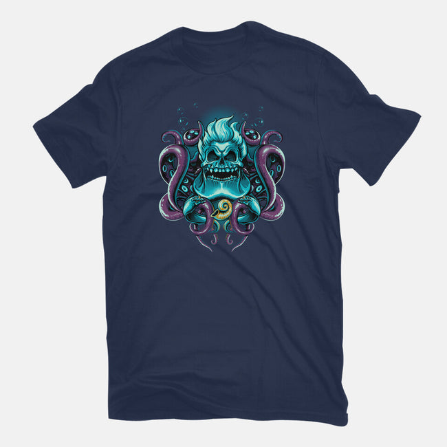 SeaWitch Skull-Womens-Fitted-Tee-daobiwan