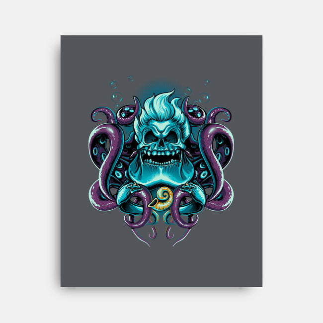 SeaWitch Skull-None-Stretched-Canvas-daobiwan