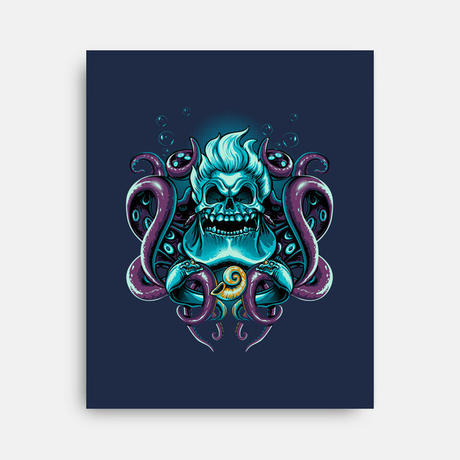 SeaWitch Skull-None-Stretched-Canvas-daobiwan