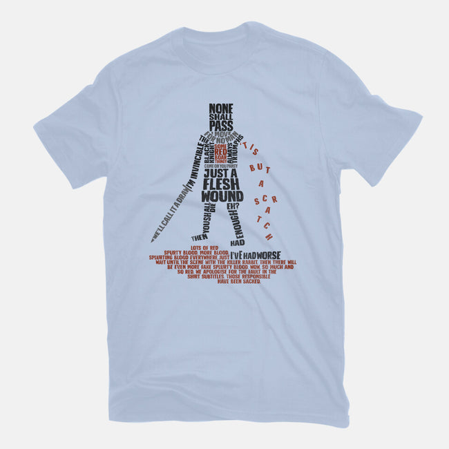 Tis But Some Text-Womens-Fitted-Tee-kg07