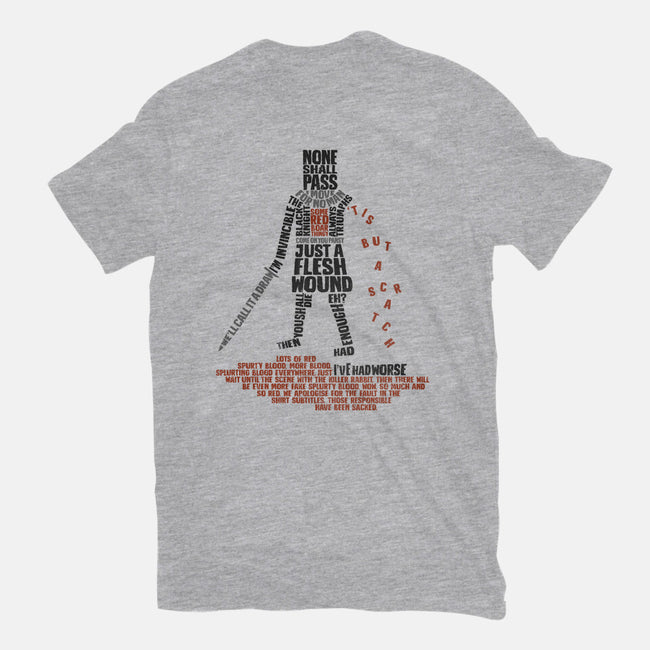 Tis But Some Text-Womens-Fitted-Tee-kg07