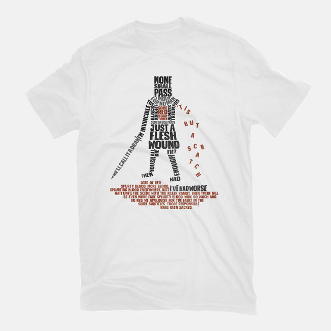 Tis But Some Text-Womens-Fitted-Tee-kg07
