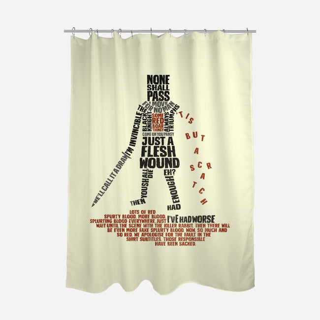 Tis But Some Text-None-Polyester-Shower Curtain-kg07