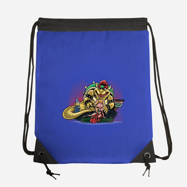 Bowser The Hutt-None-Drawstring-Bag-zascanauta