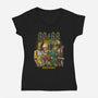 Hunters From Hell-Womens-V-Neck-Tee-CappO