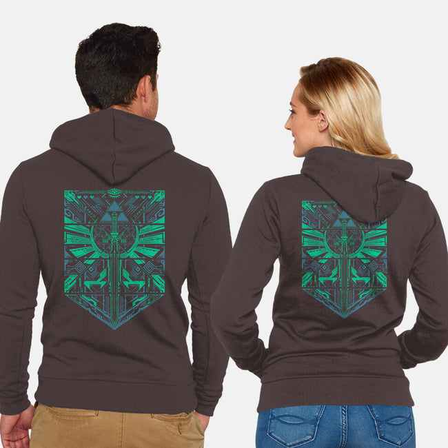 Cyber Z Legend-Unisex-Zip-Up-Sweatshirt-StudioM6