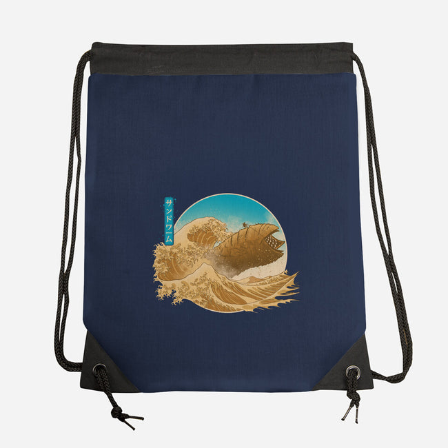 The Great Wave Off Arrakis-None-Drawstring-Bag-Getsousa!