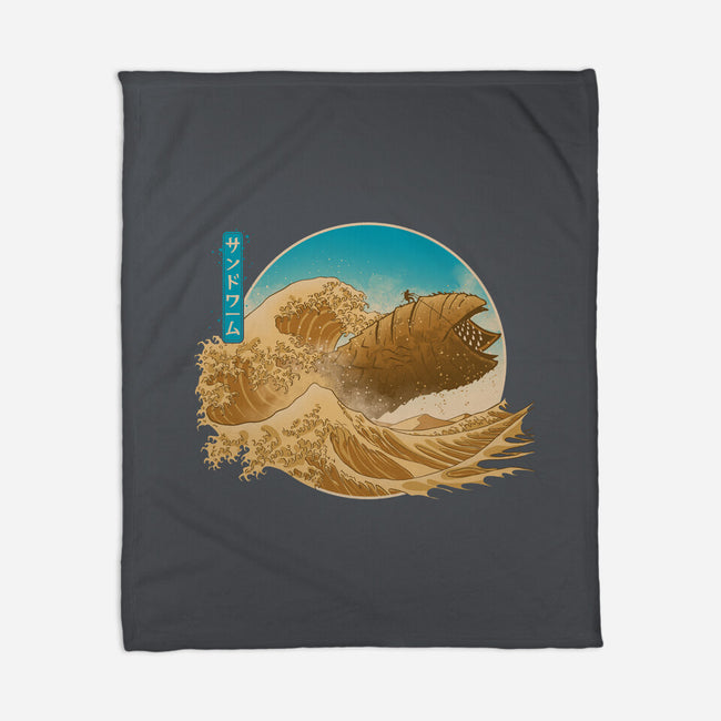 The Great Wave Off Arrakis-None-Fleece-Blanket-Getsousa!