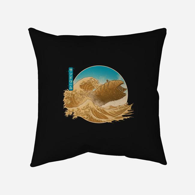The Great Wave Off Arrakis-None-Removable Cover w Insert-Throw Pillow-Getsousa!