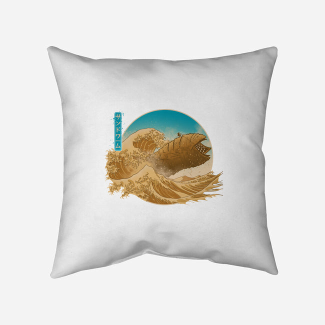 The Great Wave Off Arrakis-None-Removable Cover w Insert-Throw Pillow-Getsousa!