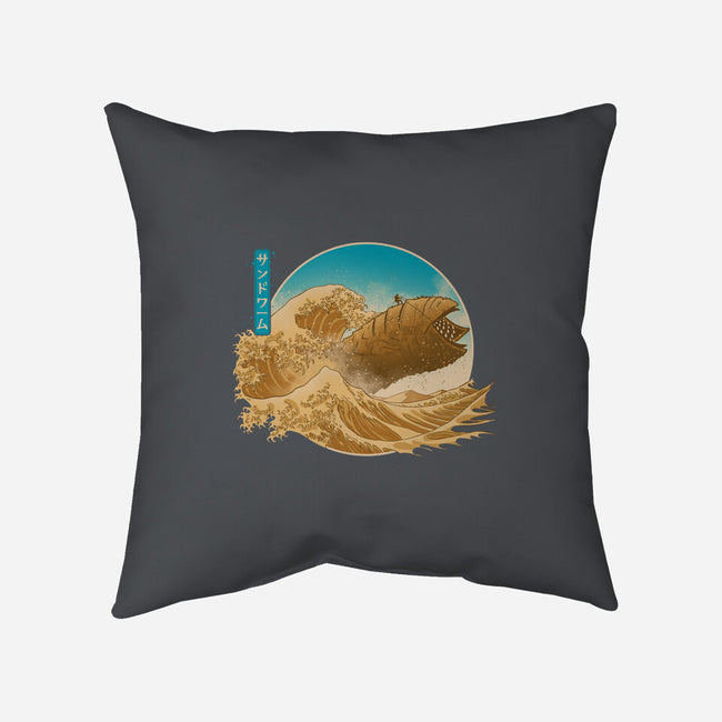 The Great Wave Off Arrakis-None-Removable Cover-Throw Pillow-Getsousa!