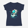 Umi No Uta-Womens-V-Neck-Tee-naomori