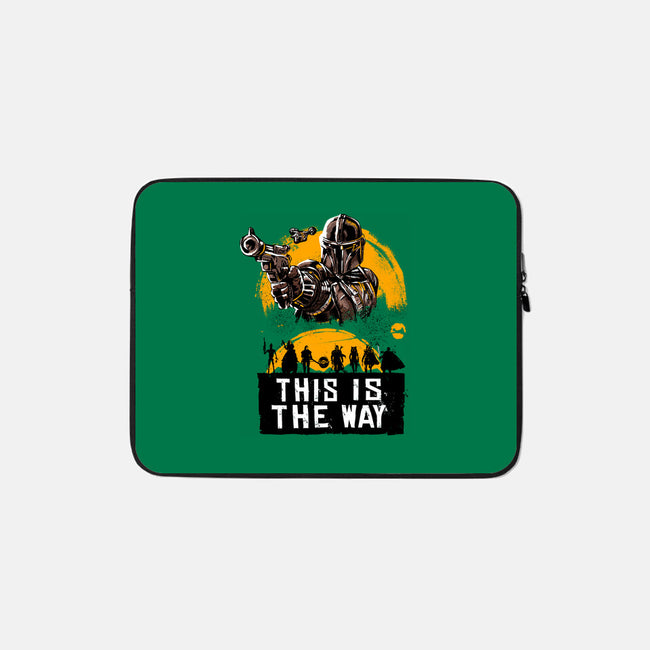 The Only Way-None-Zippered-Laptop Sleeve-Knegosfield