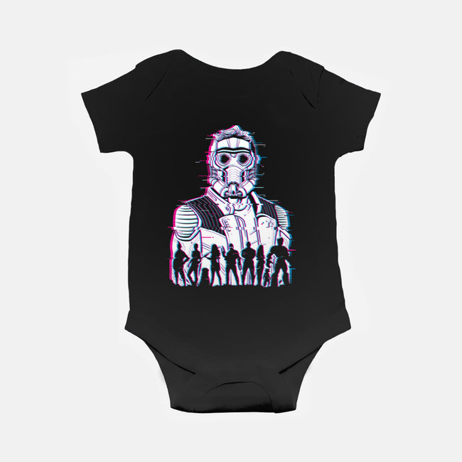 Guardians Glitched-Baby-Basic-Onesie-danielmorris1993